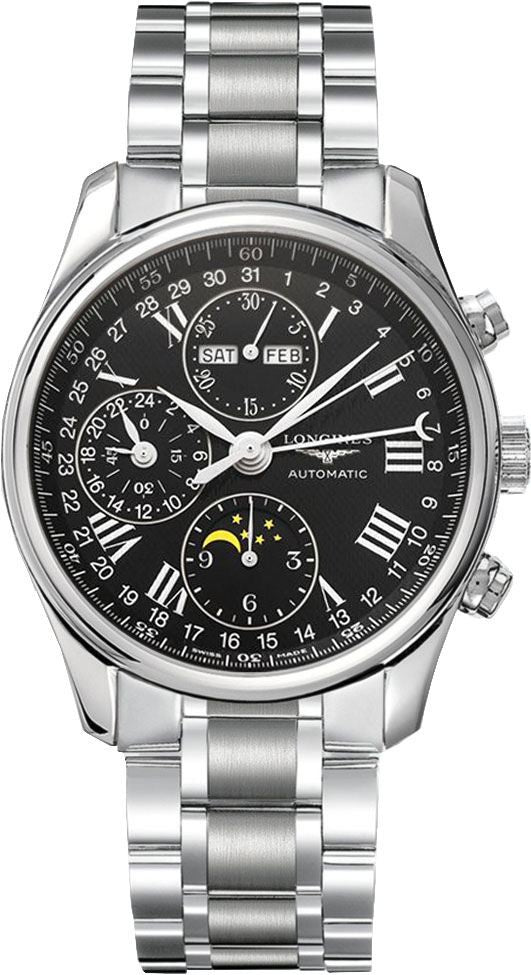 Longines Master Collection Chronograph Black Dial Men's Watch L2.673.4.51.6