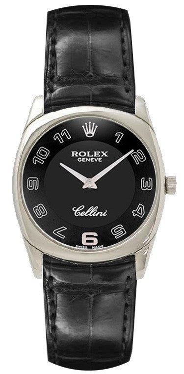 Rolex Cellini Danaos Black Dial Women's Watch 4233/9