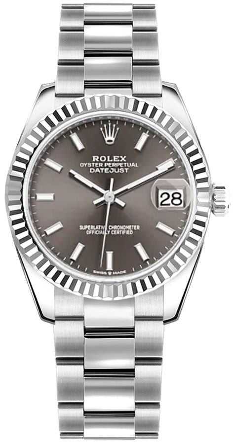 Rolex Datejust 31 Dark Grey Dial Automatic Women's Watch 278274-0015