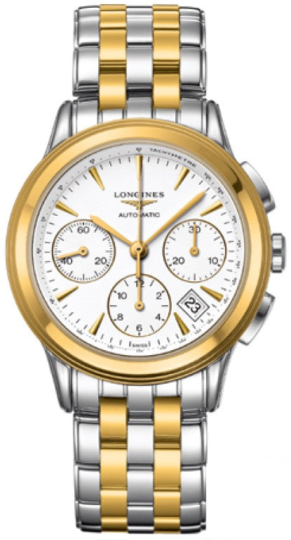 Longines Flagship Chronograph Gold & Stainless Men's Watch L4.803.3.22.7