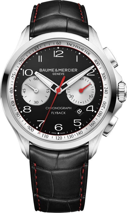 Baume & Mercier Clifton Club Black Dial Chronograph Men's Watch 10369