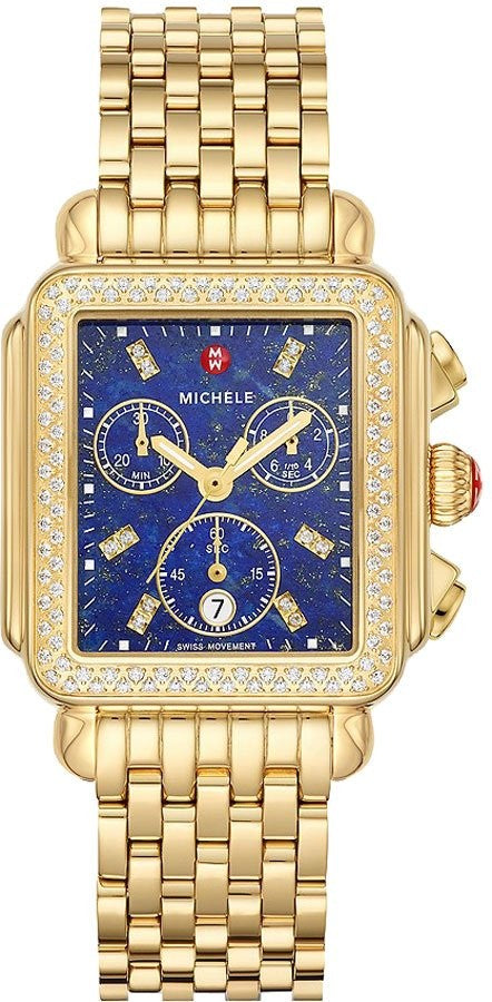 Michele Deco Diamond Bezel Chronograph Women's Watch MWW06A000791