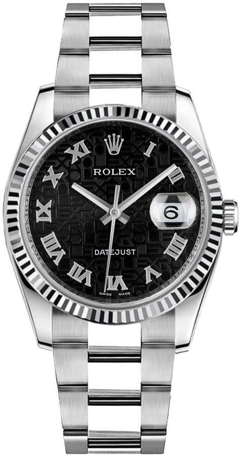 Rolex Datejust 36 Jubilee Black Dial Luxury Watch 116234