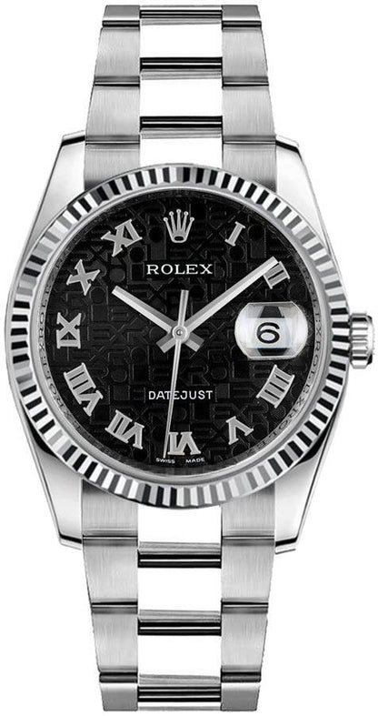 Rolex Datejust 36 Jubilee Black Dial Luxury Watch 116234