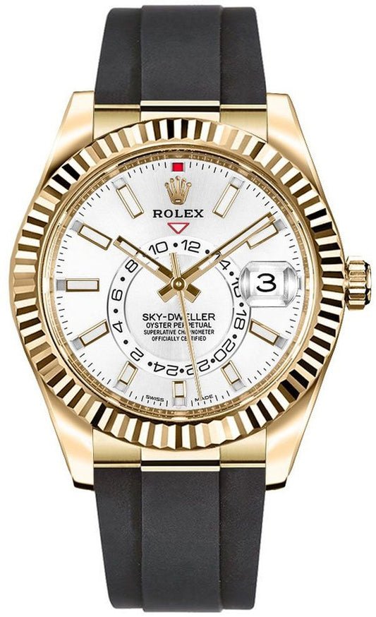 Rolex Sky-Dweller 42mm White Dial Men's Watch 326238-0006