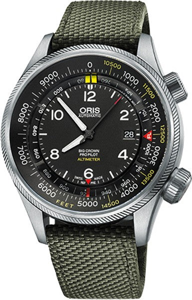 Oris Big Crown ProPilot Altimeter with Feet Scale 73377054134FS