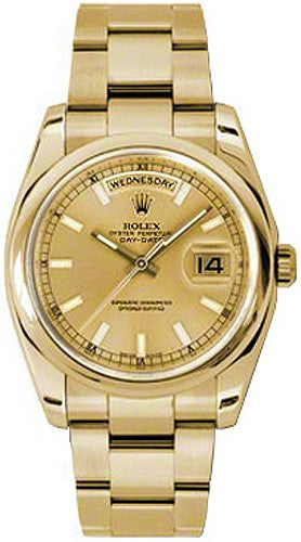 Rolex Day-Date 36 Oyster Bracelet Gold Watch 118208-0097