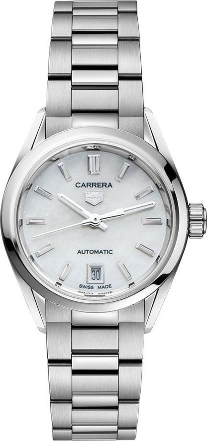 Tag Heuer Carrera Date Mother of Pearl Women's Watch WBN2410.BA0621