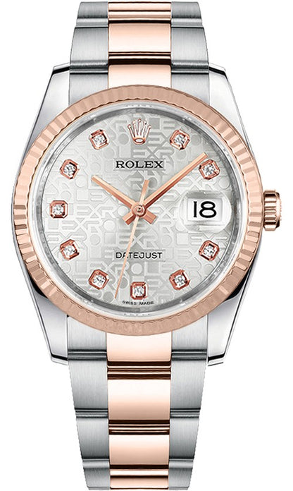 Rolex Datejust 36 Silver Jubilee Diamond Watch 116231-0077