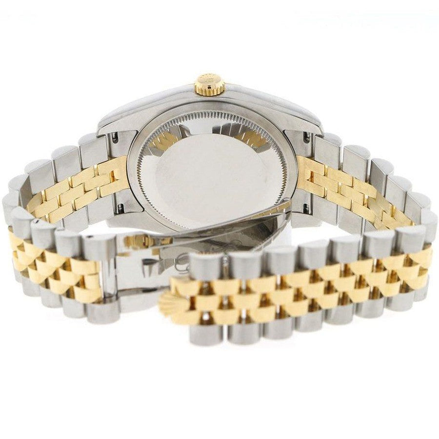 Rolex Datejust 36 Yellow Gold Fluted Bezel Watch 116233