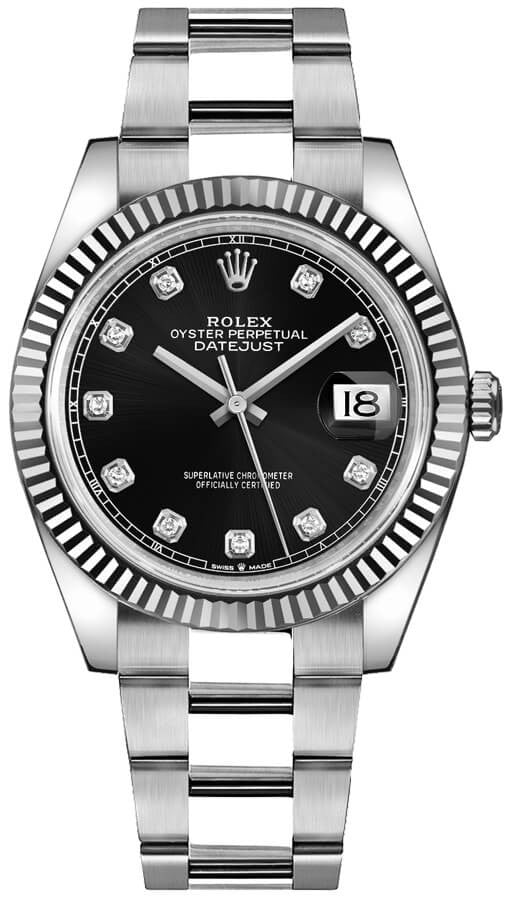 Rolex Datejust 41 Fluted Bezel Oyster Bracelet Men's Watch 126334-0011