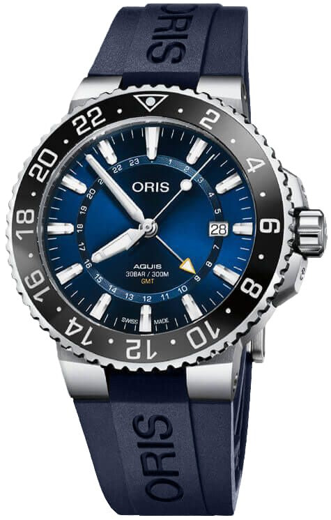 Oris Aquis GMT Date Blue Dial 43.5mm Men's Watch 79877544135RS