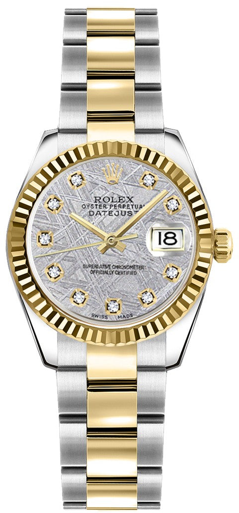Rolex Lady-Datejust 26 Diamond Oyster Bracelet Watch 179173