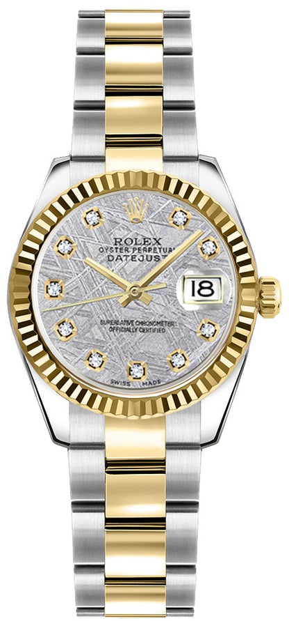 Rolex Lady-Datejust 26 Diamond Oyster Bracelet Watch 179173