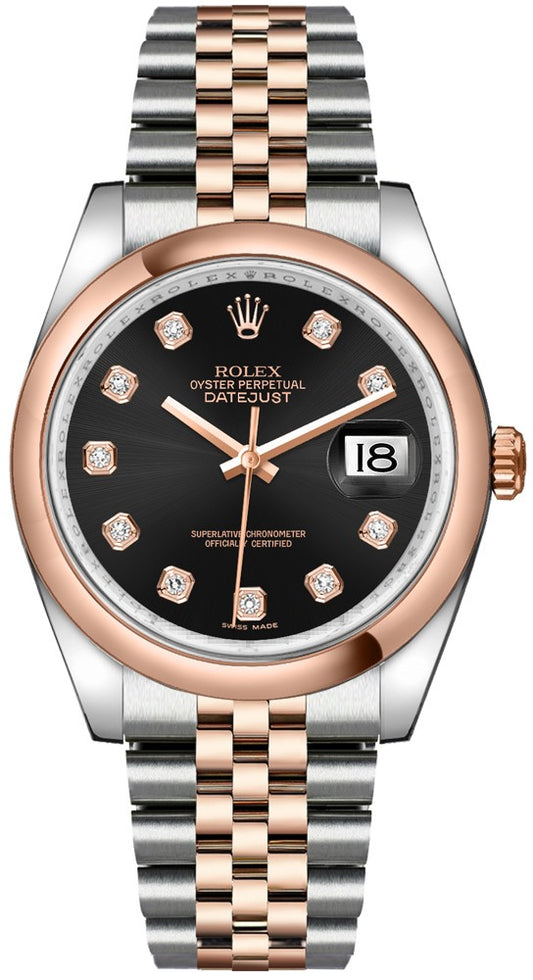 Rolex Datejust 36 Black Diamond Watch 116201