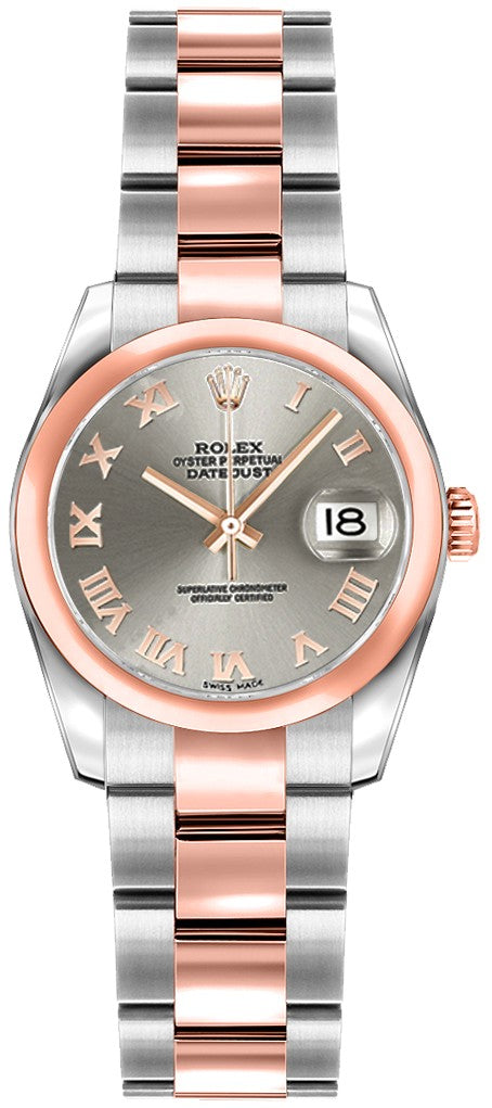 Rolex Lady-Datejust 26 Rose Gold & Steel Women's Watch 179161