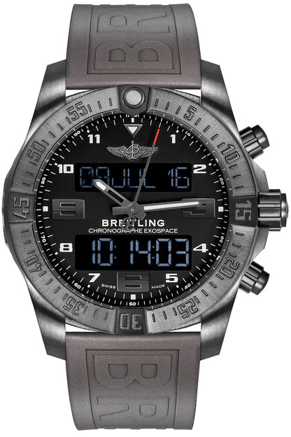 Breitling Exospace B55 Digital 46mm Black Titanium Men's Watch VB5510H1/BE45-245S