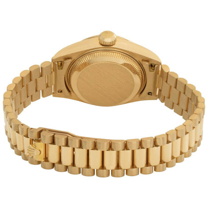 Rolex Lady-Datejust 26 Yellow Gold President Bracelet Women's Watch 69178