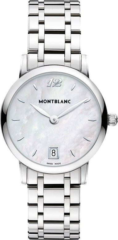 MontBlanc Star Classique Pearl White Dial Ladies Watch 108764