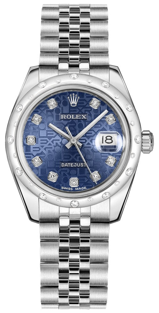 Rolex Datejust 31 Blue Jubilee Women's Watch 178344