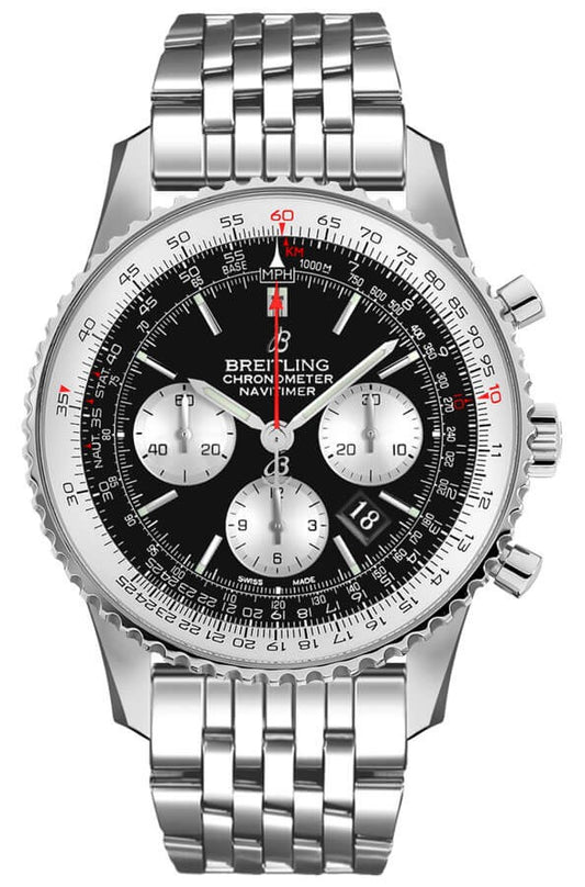 Breitling Navitimer 1 B01 Chronograph 43 Steel Men's Pilot Watch AB0121211B1A1