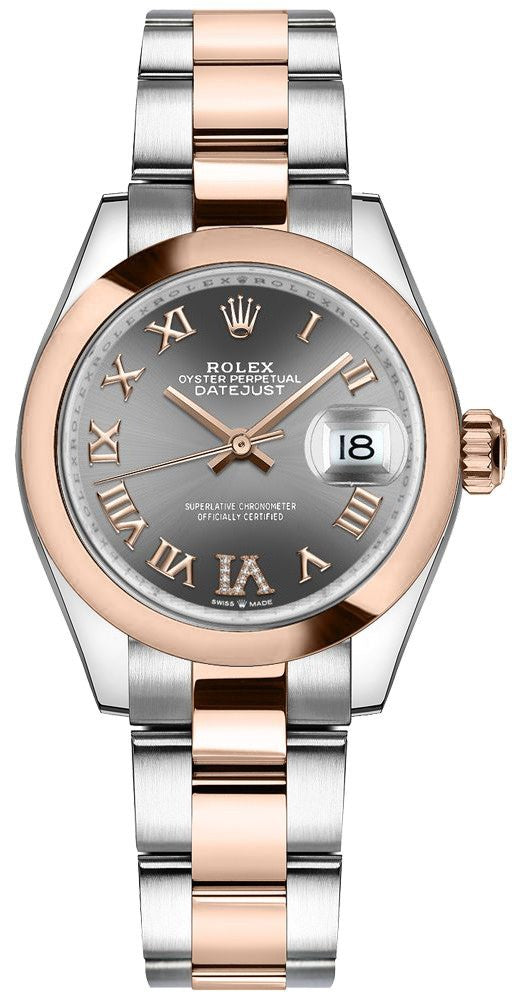 Rolex Datejust 31 Dark Rhodium Diamond VI Women's Watch 278241-0029