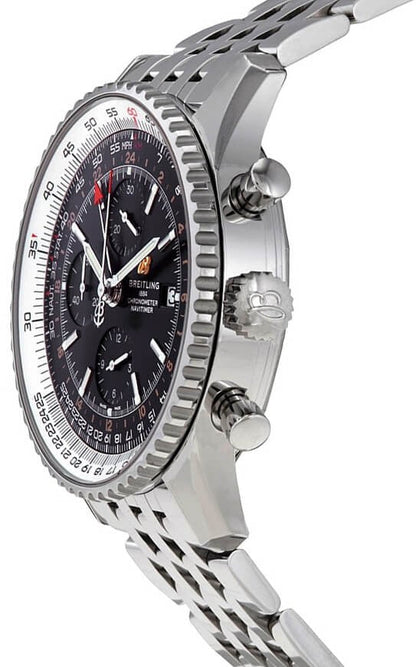 Breitling Navitimer GMT Black Dial Men's Watch A24322121B2A1
