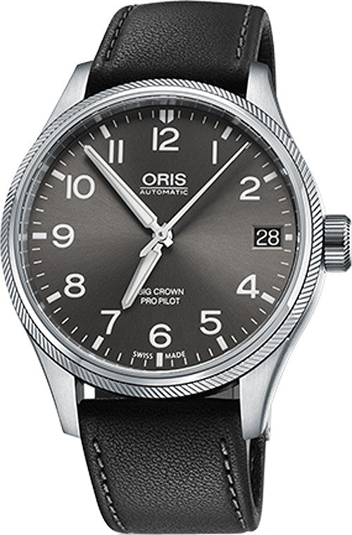 Oris Big Crown ProPilot Date Grey Dial Watch 75176974063LS