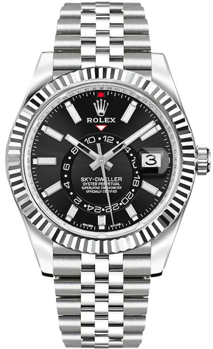 Rolex Sky-Dweller Black Dial Men's Watch 326934-0006