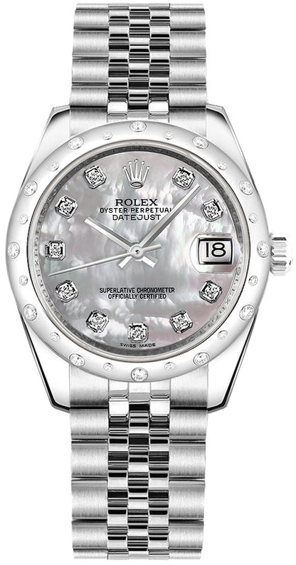 Rolex Datejust 31 Mother of Pearl Diamond Jubilee Watch 178344-0006