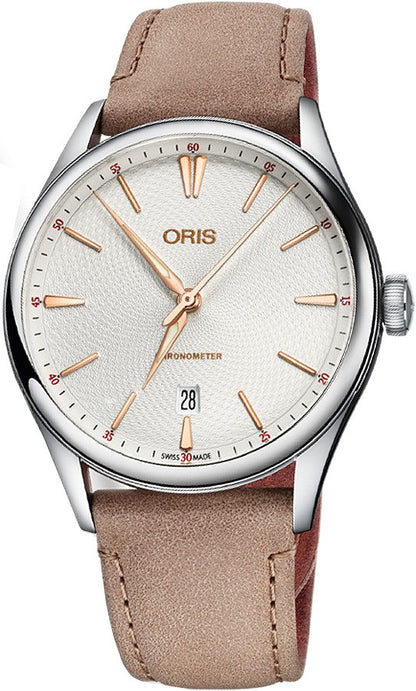 Oris Artelier Chronometer, Date 73777214031LS-Beige