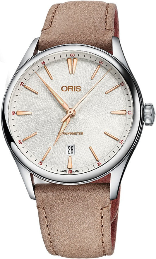 Oris Artelier Chronometer, Date 73777214031LS-Beige