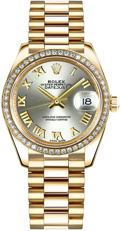 Rolex Datejust 31 Automatic Solid 18K Yellow Gold Watch 178288