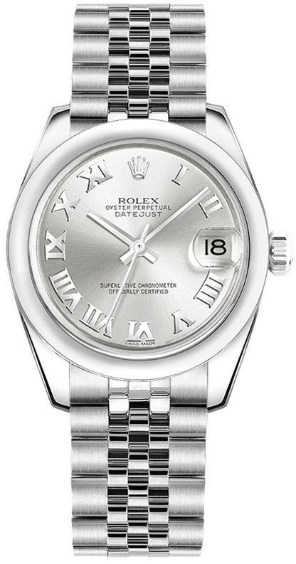 Rolex Datejust 31 Silver Dial Steel Watch 178240