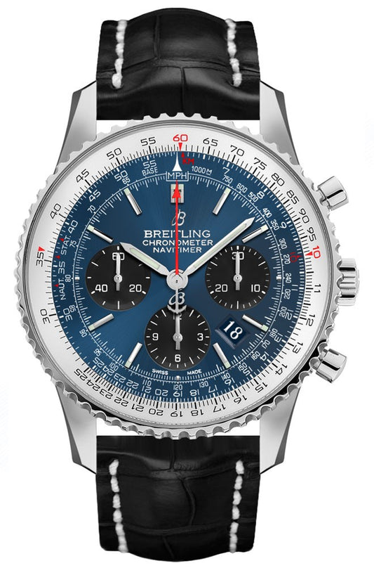 Breitling Navitimer 1 B01 Chronograph 43 Blue Dial Men's Watch AB012121/CA04-744P