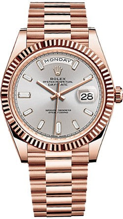 Rolex Day-Date 40 Men's 18K Rose Gold Watch 228235-0004