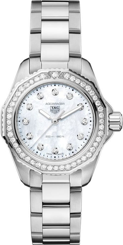 Tag Heuer Aquaracer Mother of Pearl Diamond Dial Women's Watch WBP1417.BA0622