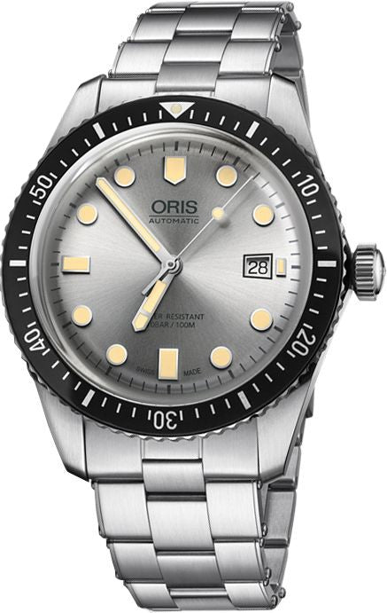 Oris Divers Sixty-Five Silver Dial Men's Watch 73377204051MB