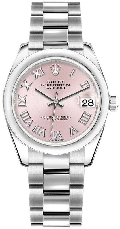 Rolex Datejust 31 Pink Roman Dial 31mm Women's Watch 278240-0013