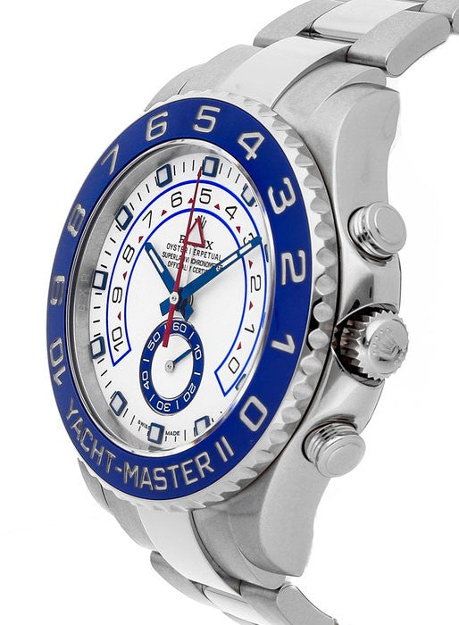 Rolex Yacht-Master II White Dial Men's Luxury Watch 116680-0001