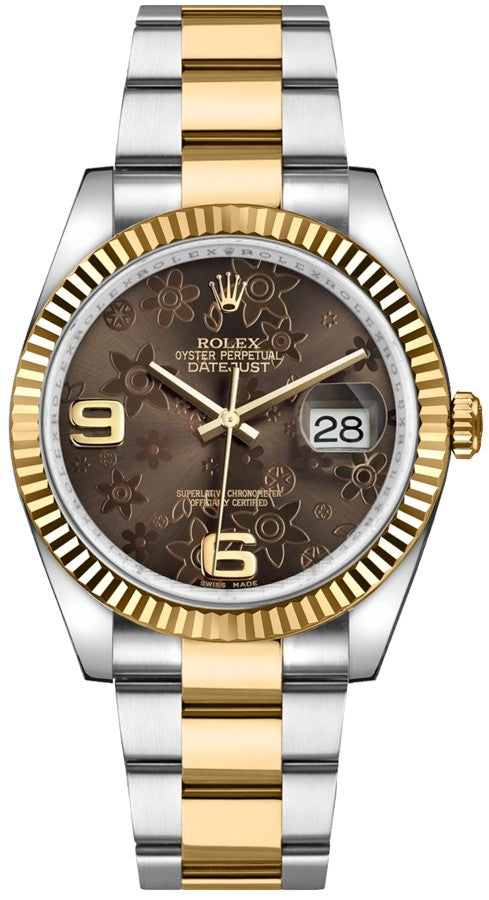 Rolex Datejust 36 Solid 18K Gold & Steel Watch 116233-0184