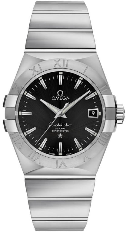 Omega Constellation Black Dial Steel Watch 123.10.35.20.01.001