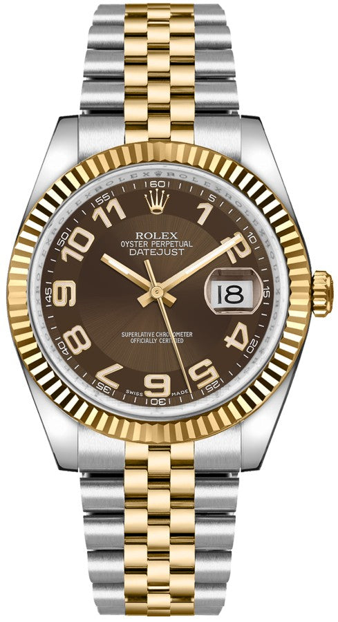 Rolex Datejust 36 Brown Dial Watch 116233-0209