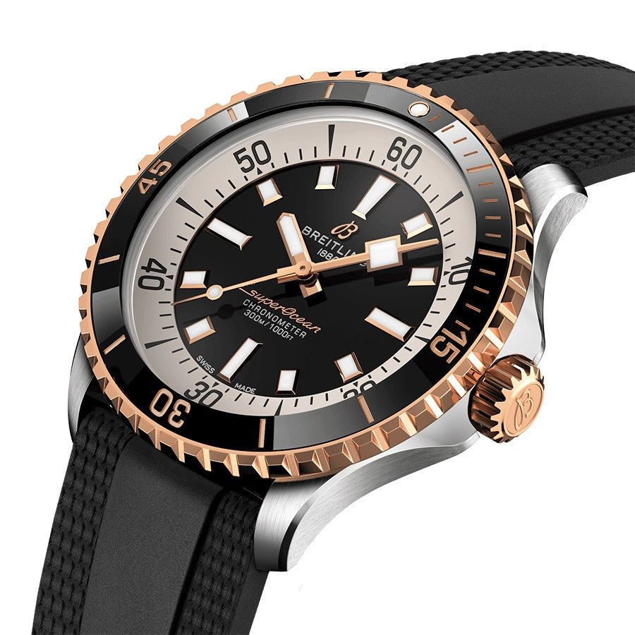 Breitling Superocean Automatic 42 Steel & Rose Gold Men's Watch U17375211B1S1