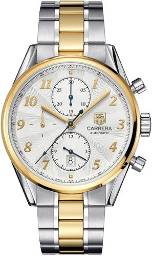 Tag Heuer Carrera Heritage Yellow Gold & Stainless Men's Luxury Watch CAS2150.BD0731