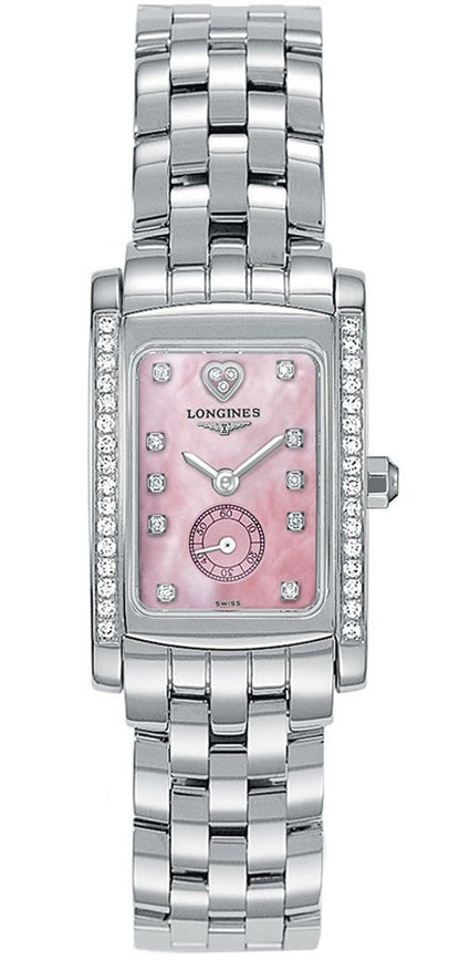 Longines DolceVita Pearl Pink & Diamond Dial Women's Watch L5.155.0.93.6