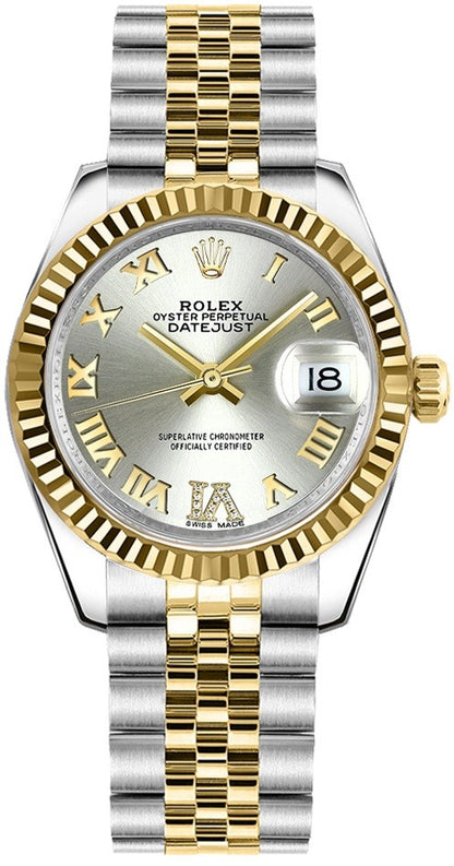 Rolex Datejust 31 Silver Dial Jubilee Bracelet Women's Watch 178273-0091