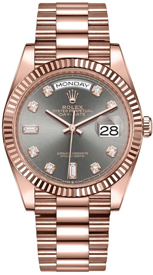 Rolex Day-Date 36 18k Everose Gold Unisex Watch 128235-0050