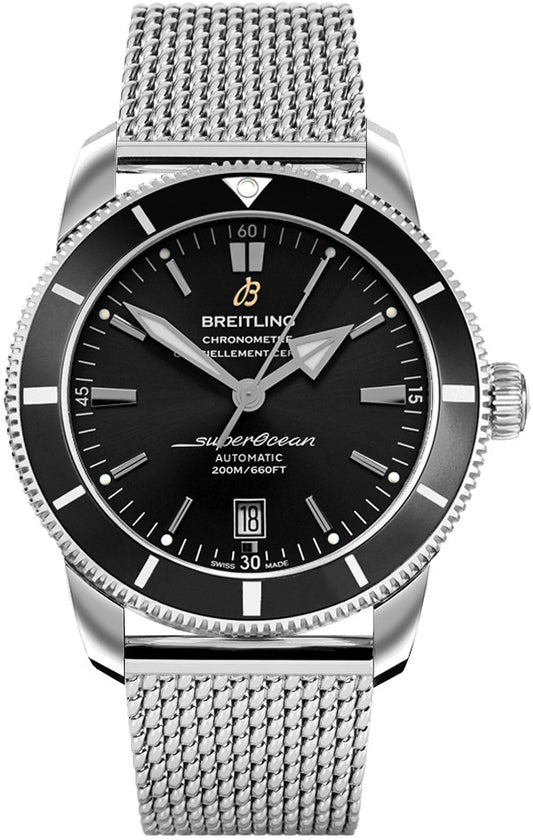 Breitling Superocean Heritage II 46 Black Dial Steel Men's Watch AB2020121B1A1