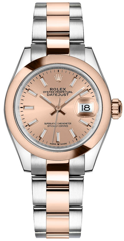 Rolex Datejust 31 Rose Dial Index Hour Markers Women's Watch 278241-0009